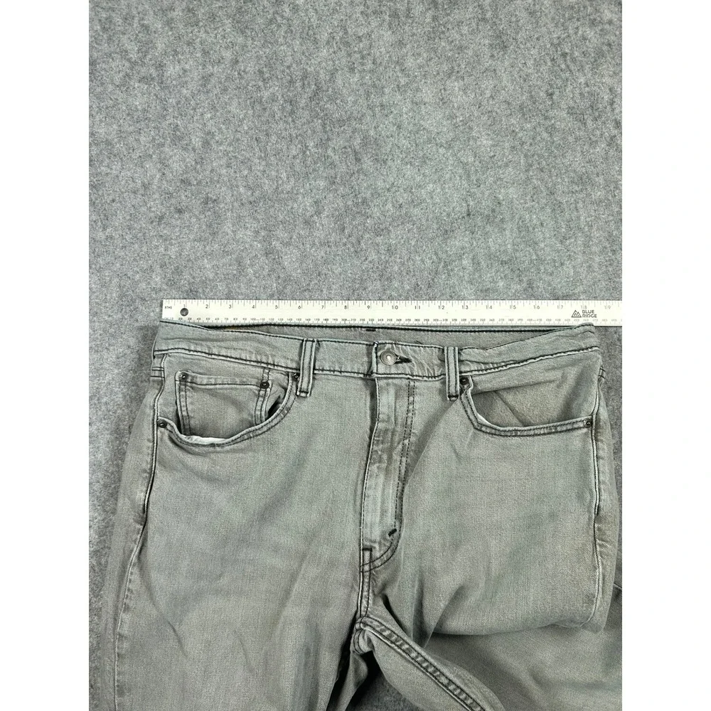 Levis 514 Denim Jeans Mens 36x30 Fits 36x29 Gray Straight Leg Casual Pants
